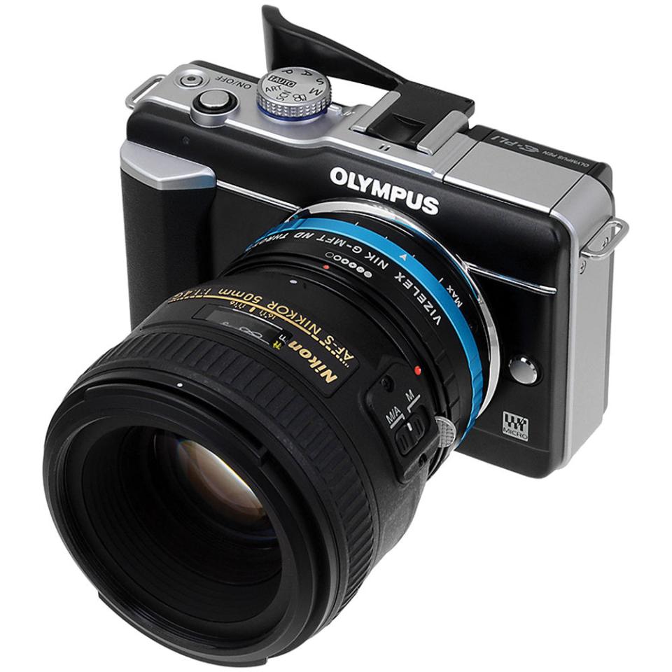  FotodioX Vizelex ND Throttle Adapter for Nikon F Mount G Lens to Micro Four Thirds Cameras