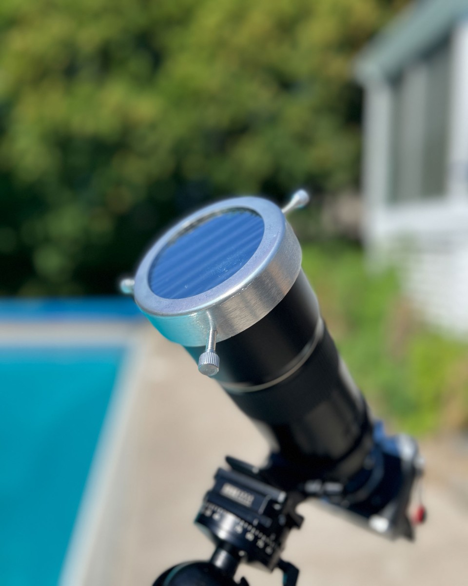 A “universal” Mylar® solar filter A “universal” Mylar® solar filter