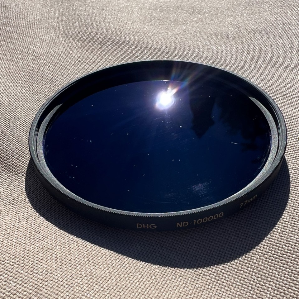 An ND solar photography filter An ND solar photography filter