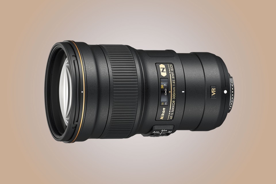 A 300mm f/4 lens. A 300mm f/4 lens.