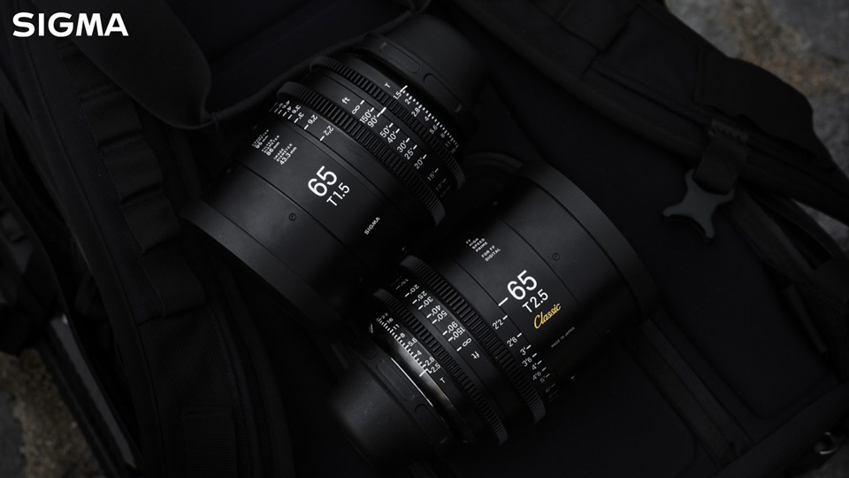 SIGMA 65mm T1.5 FF HS Cine Prime + 65mm T2.5 Classic Prime