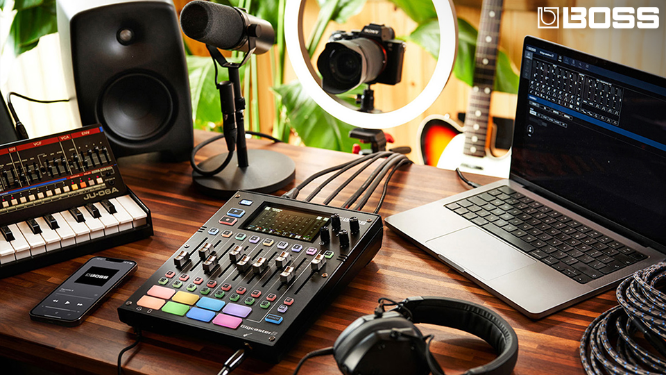 BOSS Announces New Gigcaster 8 Streaming Mixer and Audio Command Center