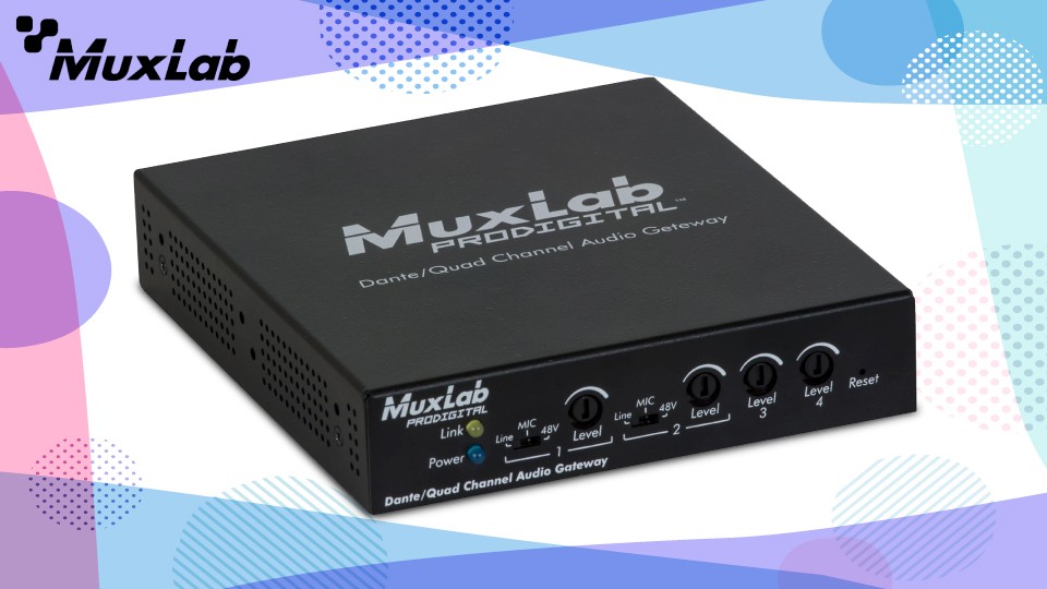 MuxLab Announces Network Audio System Products with Dante / Bluetooth