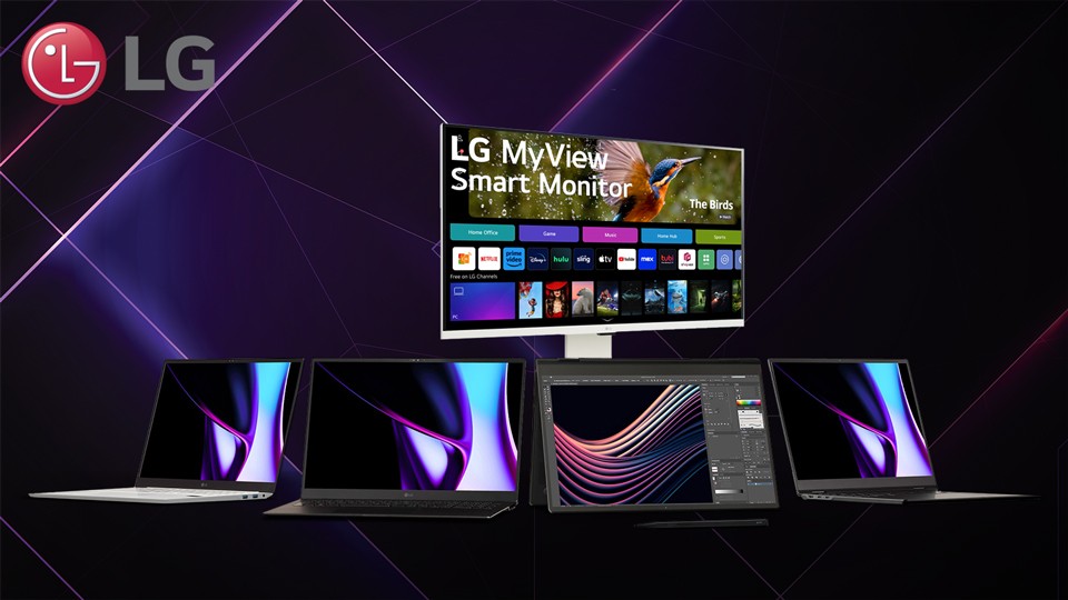 LG Unveils gram and gram Pro Laptops and MyView 4K Smart Monitors
