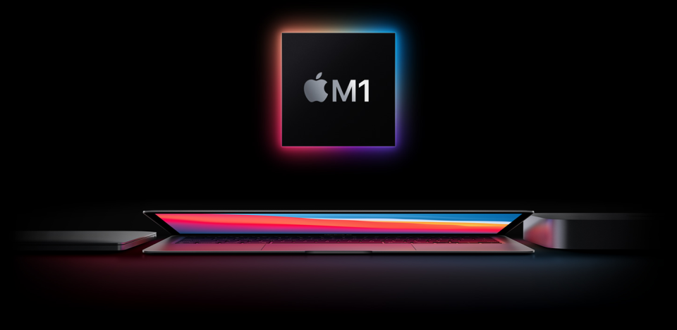 Small chip. Giant leap. Introducing the new MacBook Air, 13‑inch MacBook Pro, and Mac mini, all with the Apple M1 chip.