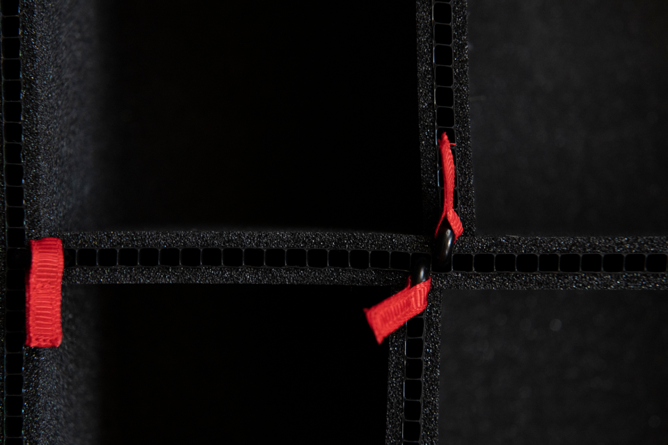 The TrekPak kit transforms cases into precise grids tailored to gear.