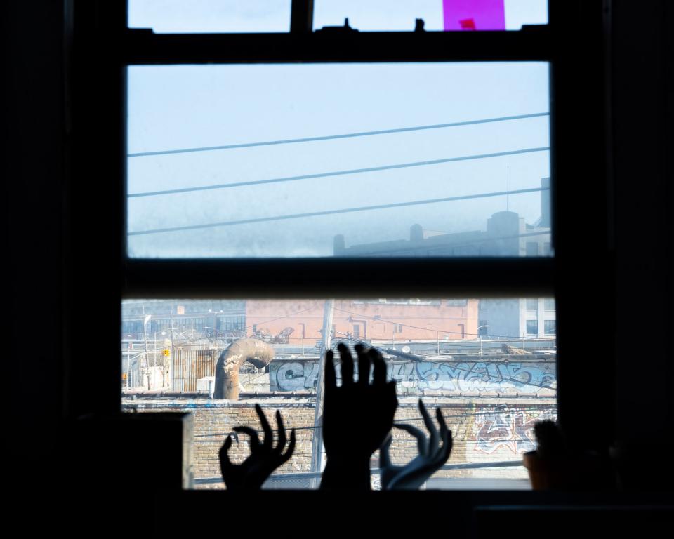 Figure 9: The view from Costa’s Bushwick studio.
