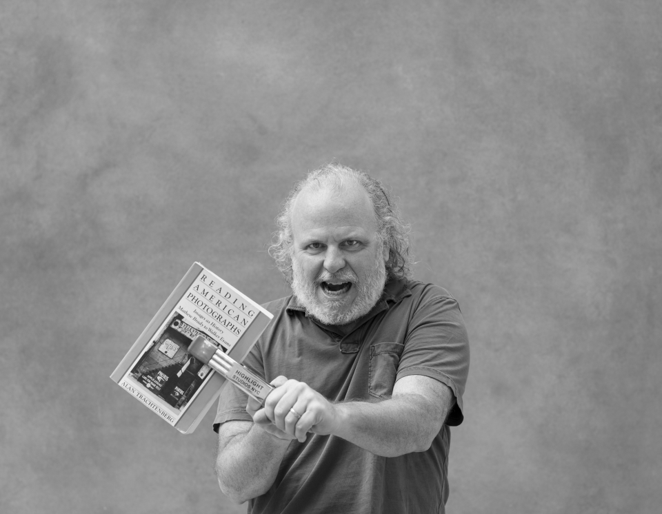 This portrait of publisher Daniel Power was captured after the photographer encouraged him to relax and play a little with the book as a prop.