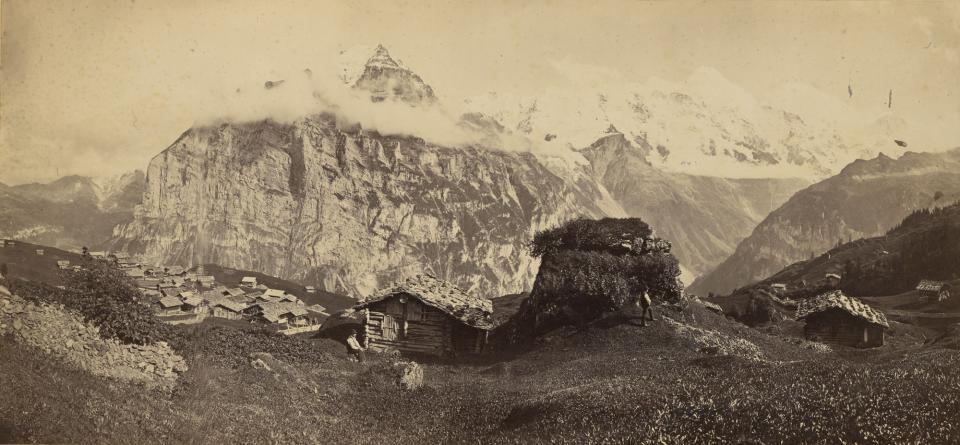 Adolphe Braun, Alpine Landscape, 1865-1870, Carbon print. Courtesy of J. Paul Getty Museum.