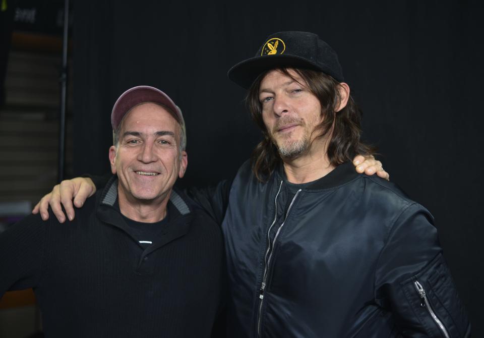 Allan Weitz and Norman Reedus, 2017 © John Harris 