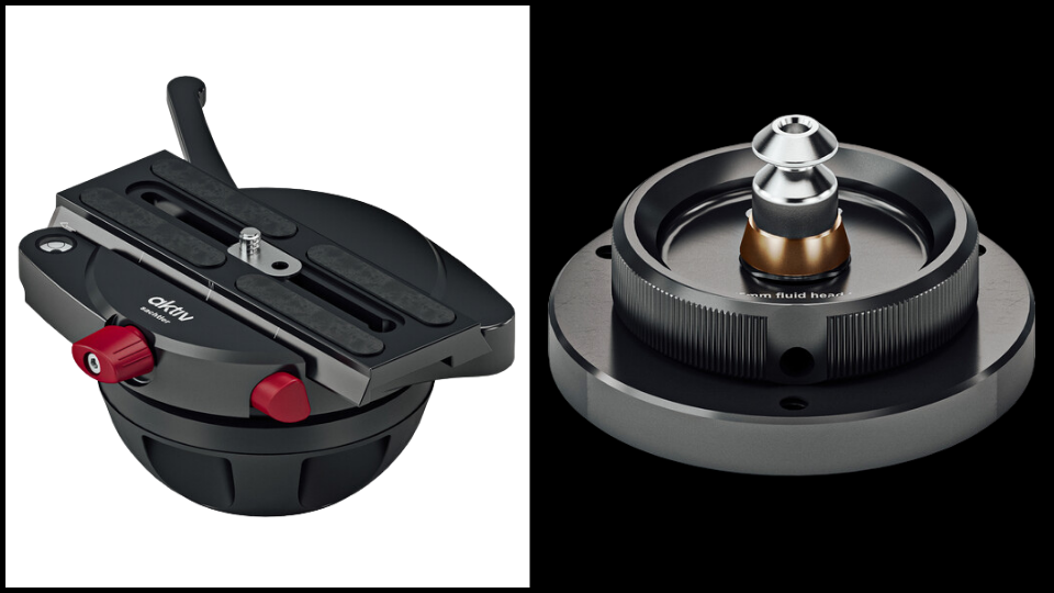 Sachtler aktiv Slider to 100mm Tripod Adapter and Sachtler Adapter for Pedestal C I/C III with aktiv 75mm Head