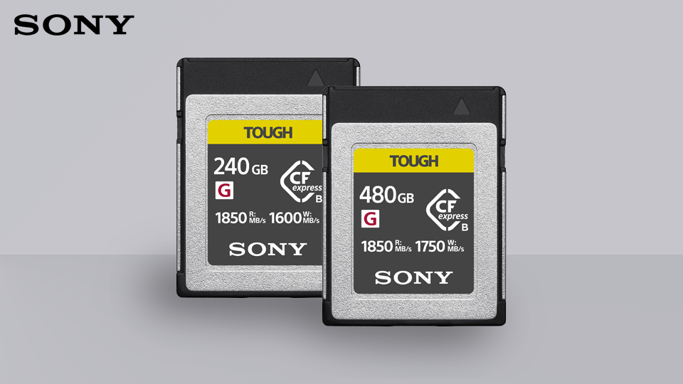 Sony Announces 240GB and 480GB TOUGH CFexpress Type B Cards