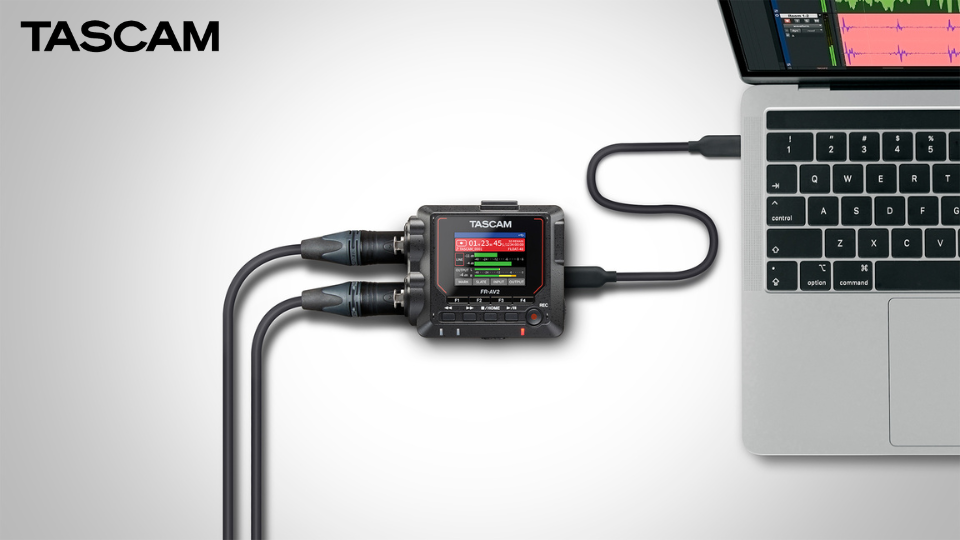 TASCAM Announces FR-AV2 Compact 32-bit Float Field Recorder with Timecode and AK-BT2 Bluetooth Adapter