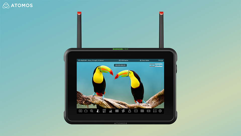 Atomos Releases Shinobi 7 RX Touchscreen HDR Monitor Receiver