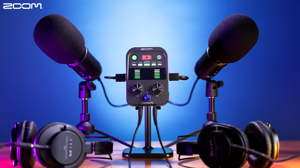 Zoom Announces New PodTrak P2 Dual-USB Mic Recorder for Podcasters
