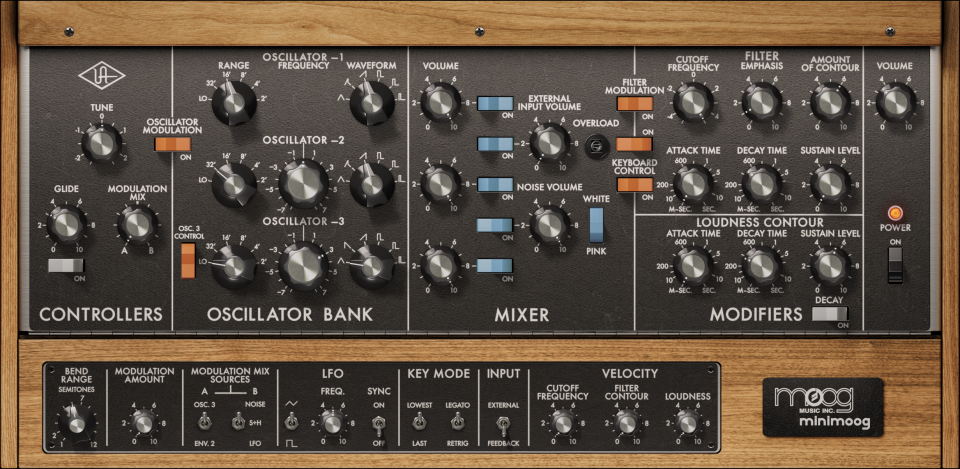 Moog Minimoog GUI