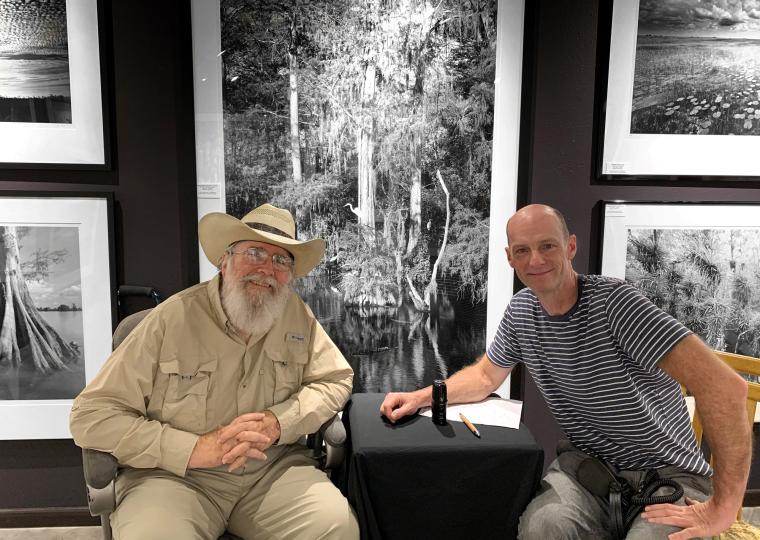 Clyde Butcher and John Harris  © Niki Butcher