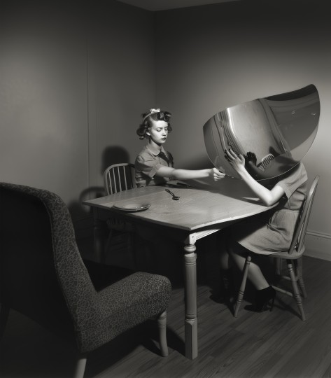 Mirror series, The Family Unconscious, AI generated image, 2024