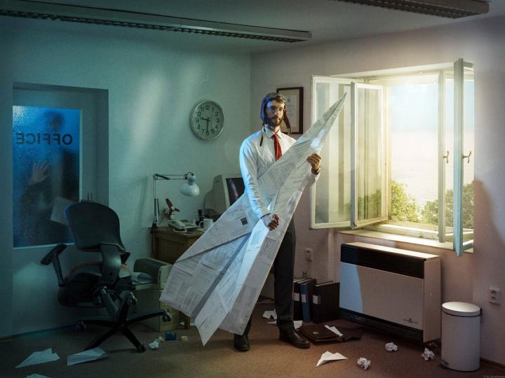 Office Escape, 2019 © Erik Johansson