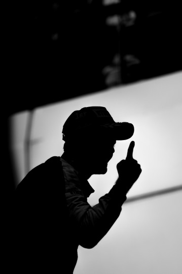 Sebastian Vettel’s iconic “finger” celebration after his first Grand Prix victory for Ferrari. Nikon D4s, ISO 160, 200 mm f/3.5 lens at 1/8000, Exposure compensation: -0.3.