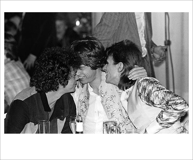 Lou Reed, Mick Jagger, David Bowie, Café Royal, London, 1973 © Mick Rock