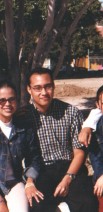 Enrique and his University friends in Mexico.