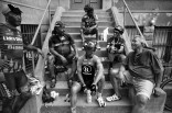 Spectators watch cyclists racing at the Harlem Criterium by Marcus Garvey Park, New York City, 6/21/15. Leica M (Typ 240), Leica Summilux-M 24mm ASPH, 1:1.4. 
