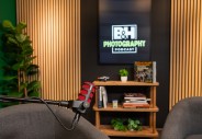 RODE PodMic Dynamic Podcasting Microphone, ready for guests.