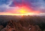 San Juan Sunrise Panorama, Colorado, 2011