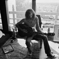 Graham writing “Camil” at his home, San Francisco, 1972 © Joel Bernstein
