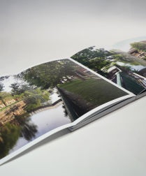 Gatefold spread as seen in book