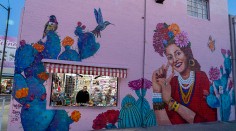 La Cinderella and Kory bridal store in Nogales, Mexico, 500 feet from the border with the United States.