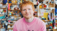 British singer and musician Ed Sheeran at the NPR offices for a Tiny Desk Concert, September 2025.