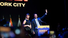 New York Mayoral candidate Zohran Mamdani’s victory party, Brooklyn, NY, November 4, 2025.