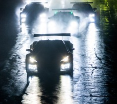 One of Price’s favorite start shots from a rainy night in Charlotte, North Carolina for the 90-minute IMSA race. Nikon D5, ISO 1250, 85 mm f/3.2 lens at 1/1000.