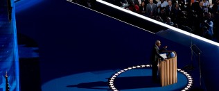 Former President Obama speaks at the Democratic National Convention, Chicago, IL, August 2024.