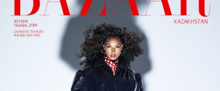 Enrique’s portrait of Jasmine Tookes on the cover of Harper's Bazaar Kazakhstan.