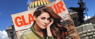 Enrique’s photo on the cover of Glamour Mexico.