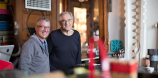 Stephen Wilkes & Jay Masiel inside Jay’s legendary bank building, NYC.