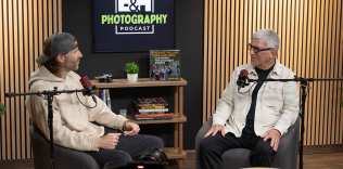 Stephen Wilkes in the podcast studio with host Derek Fahsbender, photo © Grace Massara.