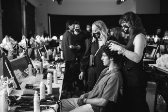 Son Jung Wan Backstage, NYFW FW22