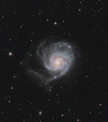 The Pinwheel Galaxy  4 Hr Acquisition, Bortle 4