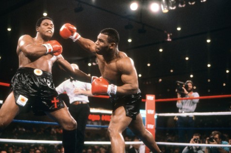 Mike Tyson vs Trevor Berbick fight, Las Vegas Hilton, November 22, 1986.