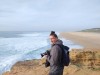 Miles Astray at work in Nazaré, Portugal, 2024