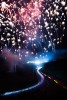 Fireworks show during the 24 hours of Spa race, captured using a tripod and a multi-second exposure. Nikon D4s, ISO 50, 14 mm f/4.5 lens at 10 seconds, Exposure compensation: 1.