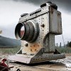 AI Result: The ‘mobile photography’ prompt generated some wonderfully silly cameras on wheels, treads, and other rolling devices. The selected result has a definite military feel about it. © Allan Weitz
