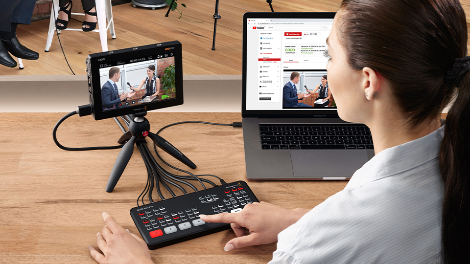 Blackmagic Design ATEM Mini Pro HDMI Live Stream Switcher Blackmagic Design ATEM Mini Pro HDMI Live Stream Switcher