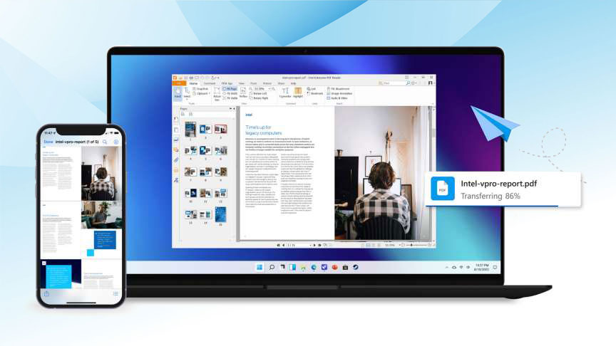 File Transfering with the Intel® Unison™ app was easy