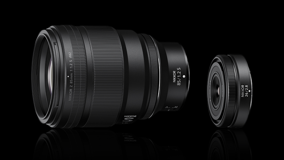 Nikon NIKKOR Z 85mm f/1.2 S and NIKKOR Z 26mm f/2.8 Lenses